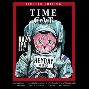 Time Cat Tee - Mens Staple T shirt Design