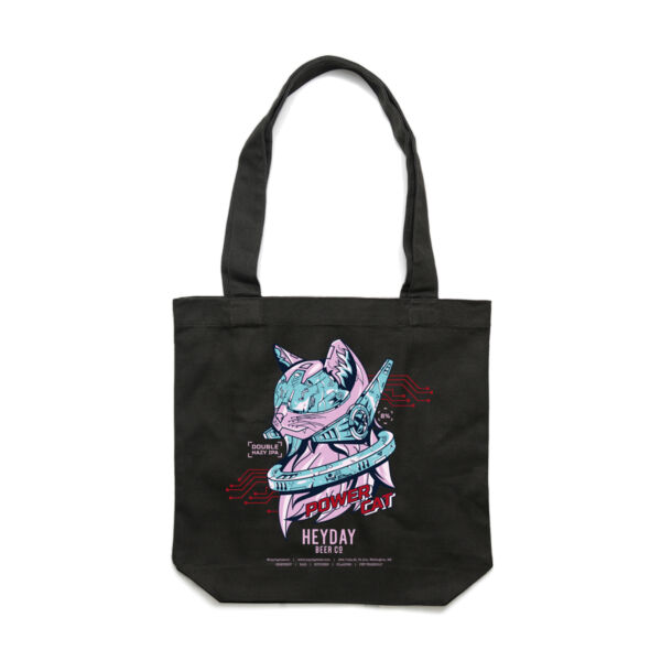 Power Cat Dark - Carrie Tote Bag  Thumbnail